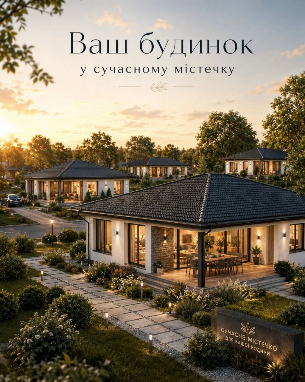 Ваш будинок у сучасному містечку